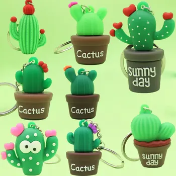 Uus Cactus Võtmehoidja Pottidesse Ripats Hot-müüa Väike Armas Cactus võtmehoidja Kott Ripats võtmehoidja Kaunistusega Tarvikud Kingitused