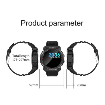 Uus FD68 Smart Watch Health Monitor Smartwatch Veekindel Smart Kellad, Käekellad ja Ultra-long Ooterežiimis Sport Bänd Android ja IOS