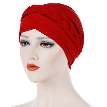 Uus Kevad Ja Sügis Naiste Hijab Puuvill Ühise Põllumajanduspoliitika Moslemi Baotou Müts Piima Silk Mustvalge Beaded Headscarf Müts Moslemi Sall Kork