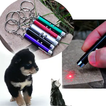 Uus LED Light Laser Mänguasjad Punane Laser Pen Tease Kassid Vardad Nähtava valguse Laserpointer Naljakas Interaktiivne Kaubad Lemmikloomadele 5 Värvid