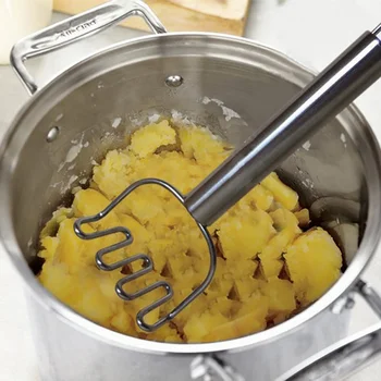 Uus Mood Salat Kartuli Crusher DIY Muna, Köögiviljade Küpsetamine Roostevabast Terasest Masher Köök Vahend Df