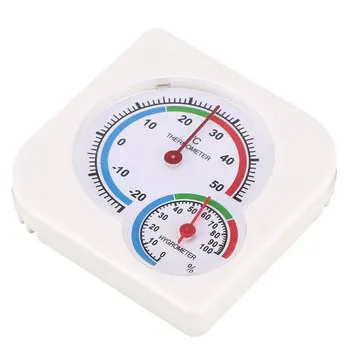 Valge Mini Termomeetri Jaoks Lasteaed Beebi Maja Tuba Märg Hygrometer -20~50°.C Temperatuuri Mõõtja Indoor Leibkonna