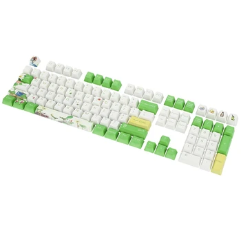 Värvi Sublimatsioon-Lotus PBT Läbipaistmatu Keycap Isiksuse 108 Võti Keycap Risti Keycap X Struktuur Tehnoloogia