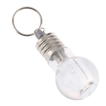 Värvikas Muutmine LED Taskulamp Kerge Mini Pirn Lamp võtmehoidja Võtmehoidja Rõngas Selge Lamp Tõrvik Võtmerõngast