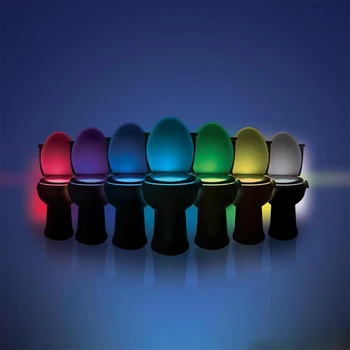 Wc Lamp 8 Värvi LED Night Light Smart PIR Liikumisandur tulede WC Pott Istme Lamp Lapsed, Lapsed, Eakad