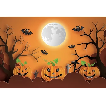 Yeele Fotograafia Halloween Tausta Photocall Moon Surnud Puu Nahkhiired Beebi Sünnipäeva Taustaga Lapsed, Foto Stuudio Foto